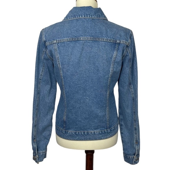 Hudson Jacket Womens Small/ Medium Blue Jeans Denim 100% Cotton Button Front - Picture 4 of 12